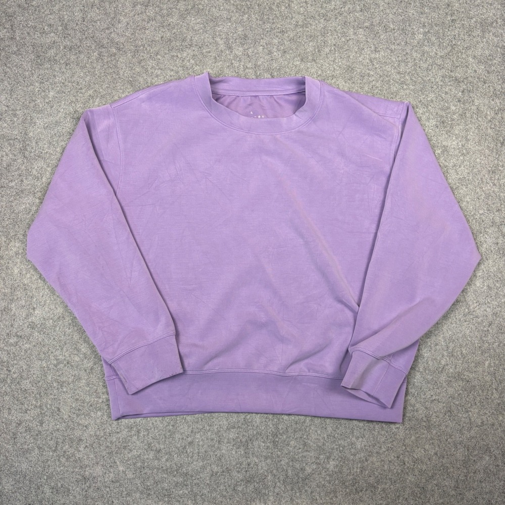 A New Day Purple Crewneck Sweatshirt Womens Small Long Sleeve Pullover
